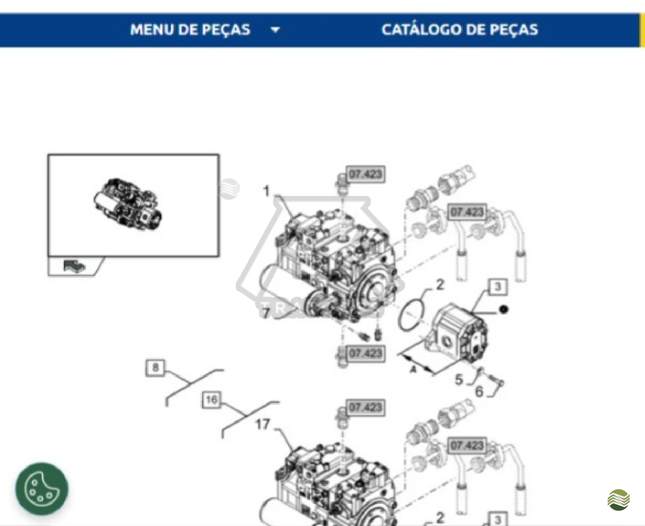 Bomba hidro 87672068 cnh